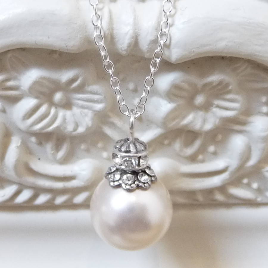 antique silver embellished pendant necklace by katherine swaine