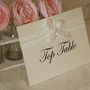 Lace, Rose And Pearl Wedding Table Names, thumbnail 4 of 5