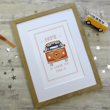 Camper Van Print 'Home Is Where You Park It', 7 of 12