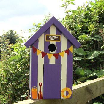 Personalised Beach Hut Bird Box, 8 of 12