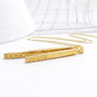 Personalised Solid Gold Bar Necklace, thumbnail 6 of 9