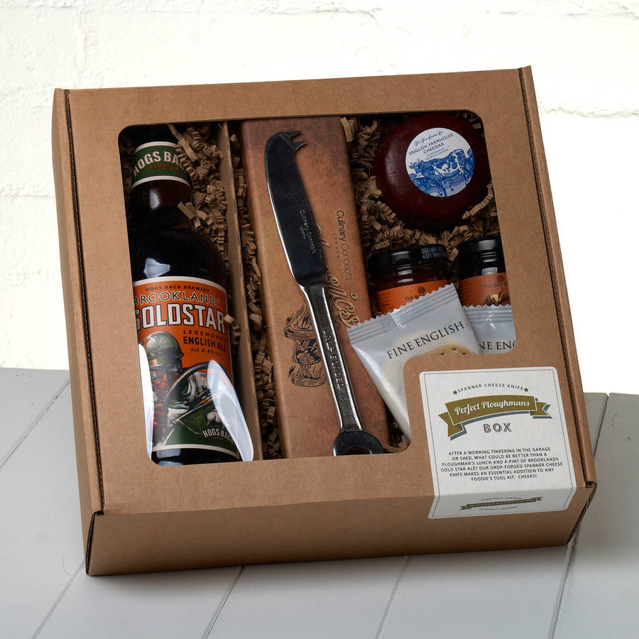 Ploughman's Gift Set And Spanner Cheese Knife By Whisk Hampers ...