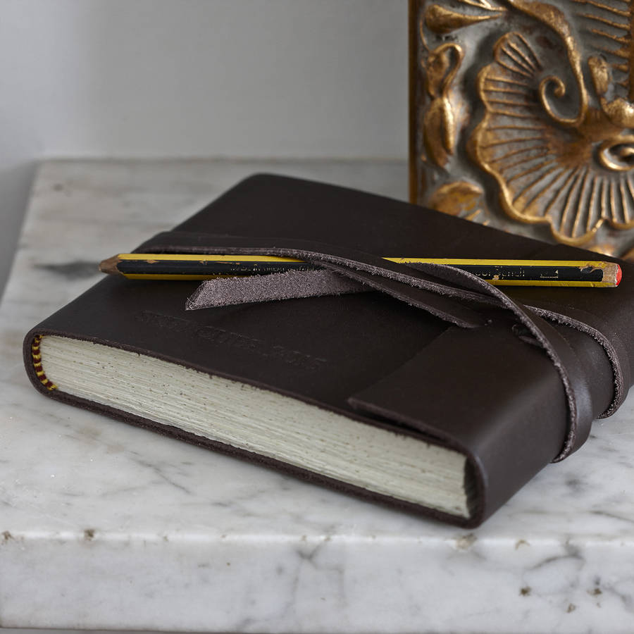 Personalised Leather Sketch Book By Life of Riley | notonthehighstreet.com