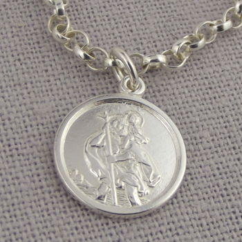 Sterling Silver St Christopher Women's Bracelet, 7 of 8