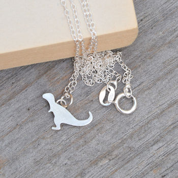 T Rex Necklace In Sterling Silver, 2 of 4