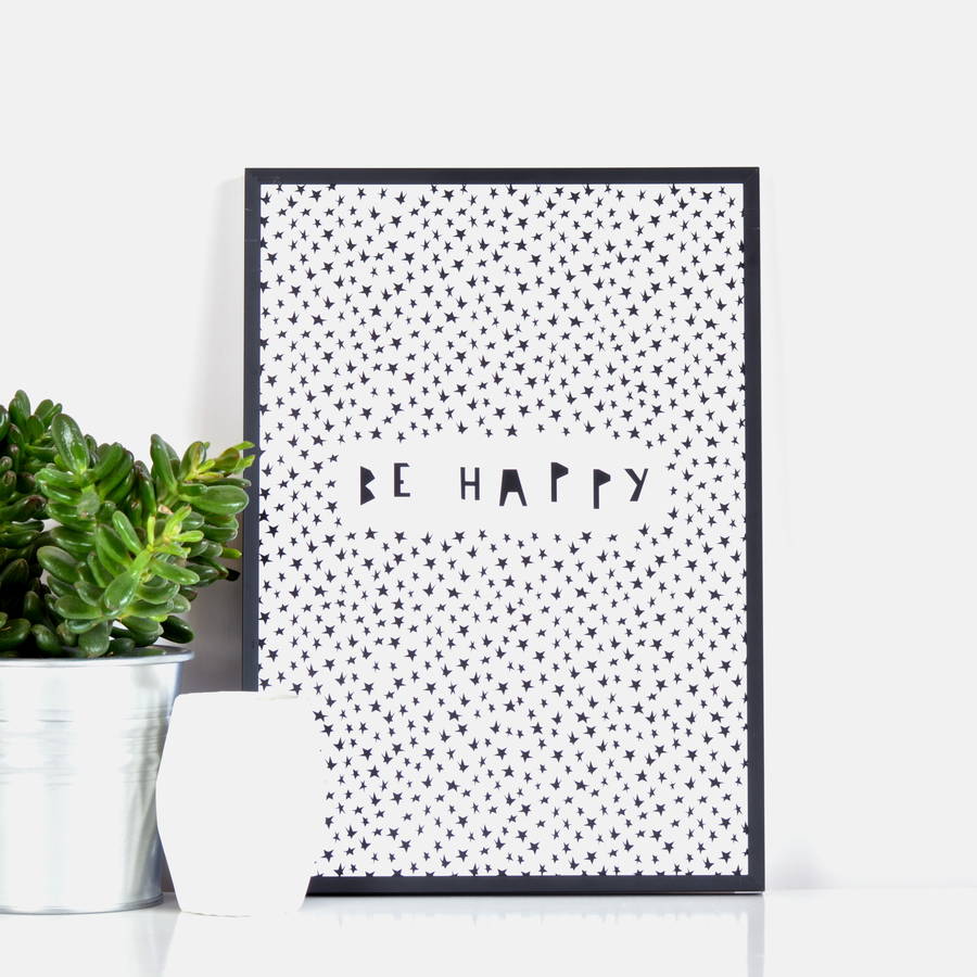 'Be Happy' Print, 1 of 3