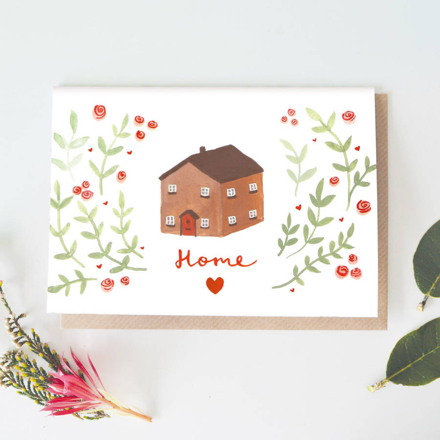 Roses New Home Card By Jade Fisher | notonthehighstreet.com