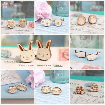 Wooden Animal Earrings Gift Set, 9 of 12