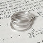 Stacking Ring Set In Sterling Silver, thumbnail 2 of 4