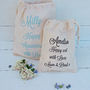 Personalised Message Cotton Gift Bag, thumbnail 1 of 4