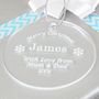 Personalised Bauble Acrylic Decoration Or Gift Tag, thumbnail 1 of 2