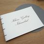Large Engraved Leather Guest Book, thumbnail 6 of 12