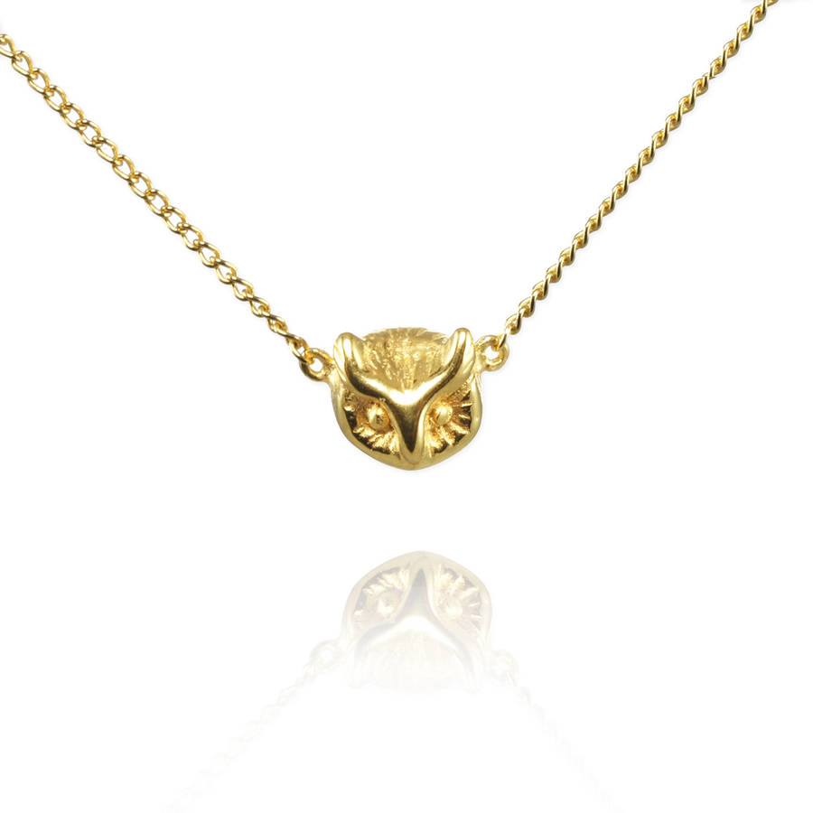 Personalised Tiny Owl Necklace By Jana Reinhardt | notonthehighstreet.com