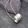 Personalised Silver Spinner Pendant, thumbnail 4 of 12