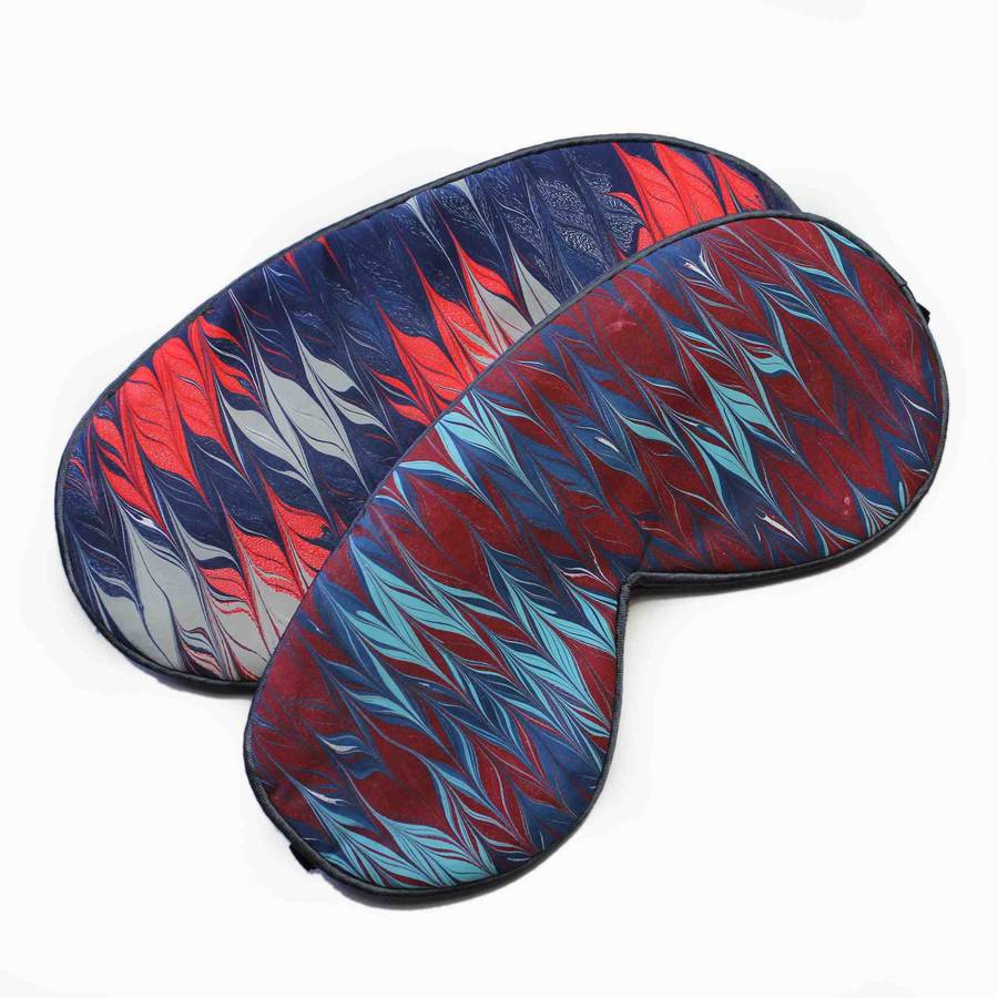 Midnight Lavender Filled Silk Eye Mask By Whitehorn