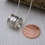 Personalised Silver Spinner Pendant, thumbnail 11 of 12