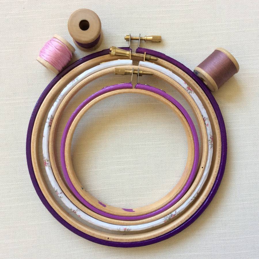 Hand Decorated Embroidery Hoops For Stitchers By Stitch ...