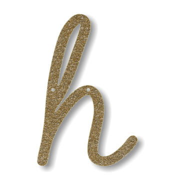 Gold Sparkle Letter Bunting, 9 of 10