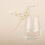 Deco Hummingbird Wine Glass Place Card, thumbnail 8 of 9