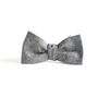 Reversible Bow Tie In Tropical Print And Linen, thumbnail 3 of 4