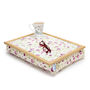 Bean Bag Lap Tray With Cushion In Mulberry Rose, thumbnail 6 of 7