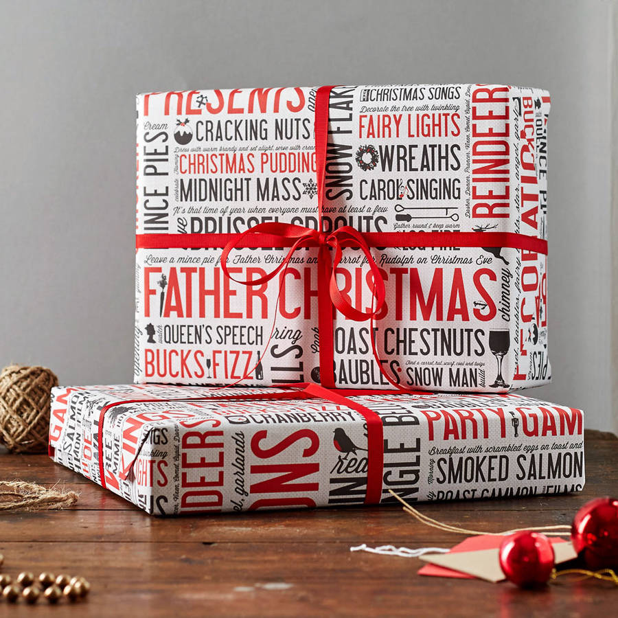 festive fun gift wrap pack of ten by victoria eggs