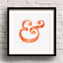 Inky Ampersand Typography Print, thumbnail 5 of 12