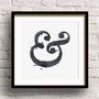 Inky Ampersand Typography Print, thumbnail 7 of 12