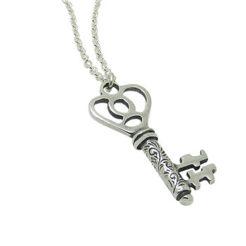 Silver Key Necklace, 2 of 4