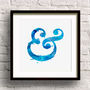 Inky Ampersand Typography Print, thumbnail 9 of 12