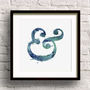 Inky Ampersand Typography Print, thumbnail 1 of 12