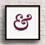 Inky Ampersand Typography Print, thumbnail 11 of 12