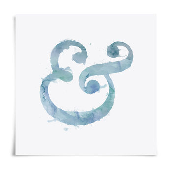 Inky Ampersand Typography Print, 12 of 12