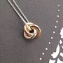 Eternity Knot Solid 9ct Gold Large Pendant, thumbnail 3 of 4