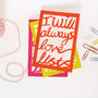'I Will Always Love Lists' Notebook, thumbnail 1 of 5