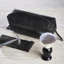 Personalised Leather Shaving Kit Bag And Razor Cover, thumbnail 8 of 9