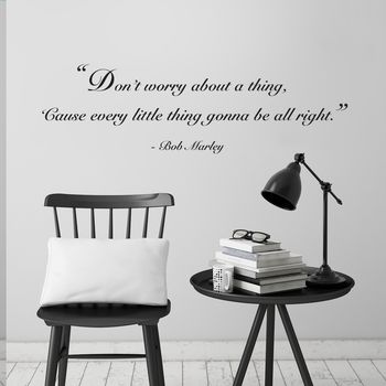 'Don't Worry' Quote Wall Sticker, 2 of 4