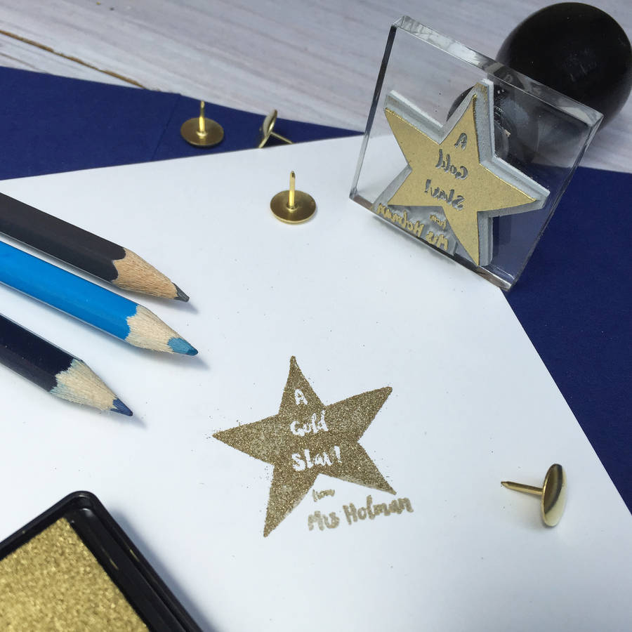 Star Teacher Personalised Stamp Teacher Gift