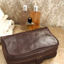 Luxury Italian Leather Washbag. 'The Raffaelle', thumbnail 9 of 12