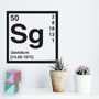 Personalised Periodic Table Wall Sticker, thumbnail 1 of 5