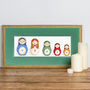 Personalised 'Russian Doll Family' Print, thumbnail 7 of 12
