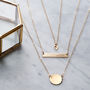 Personalised Layering Necklace Set, In Gold Filled, thumbnail 2 of 4