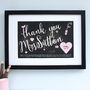 Personalised Teacher Thank You Framed Print, thumbnail 1 of 5
