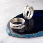 Personalised Silver Coastline Map Ring, thumbnail 2 of 8