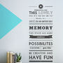 Personalised Quote Wall Sticker, thumbnail 1 of 6