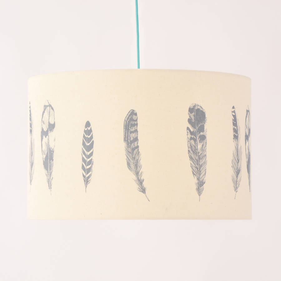 Handmade Feather Lampshade By Lottie Day Notonthehighstreet Com Handmade Feather Lampshade