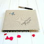 Personalised Linen Wedding Guest Book, thumbnail 5 of 10