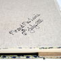 Personalised Linen Wedding Guest Book, thumbnail 3 of 10