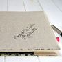 Personalised Linen Wedding Guest Book, thumbnail 10 of 10