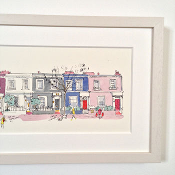 Portobello Road Colourful Houses Limited Edition Print, 4 of 10